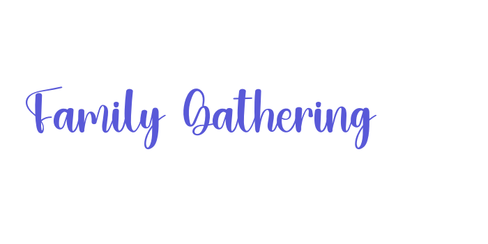 Family Gathering Font Download