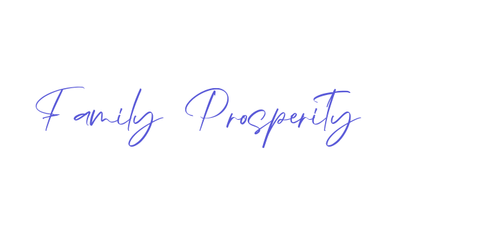 Family Prosperity Font Download