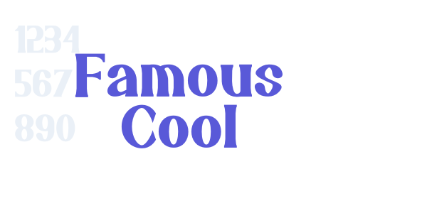 Famous Cool font free