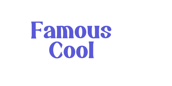 Famous Cool Font Download