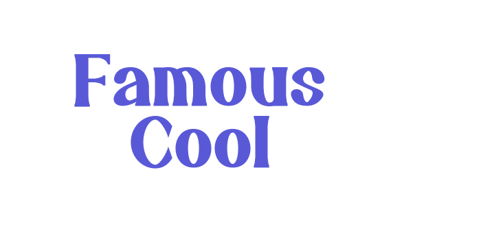 Famous Cool Font