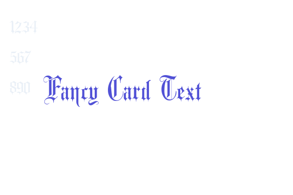 Fancy Card Text Font Download