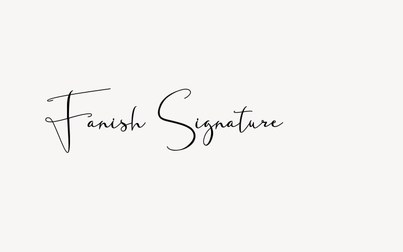 Fanish Signature Font