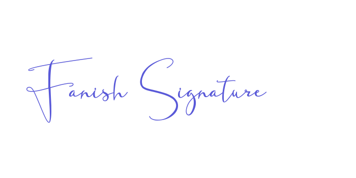 Fanish Signature Font Download