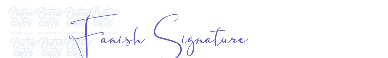 Fanish Signature font download