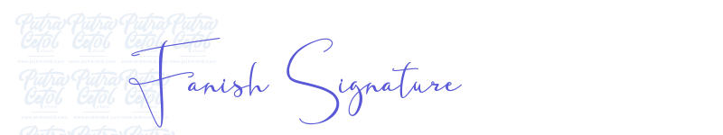 Fanish Signature-related font