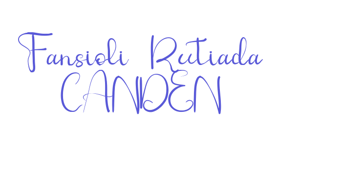 Fansioli Rutiada CANDEN Font Download