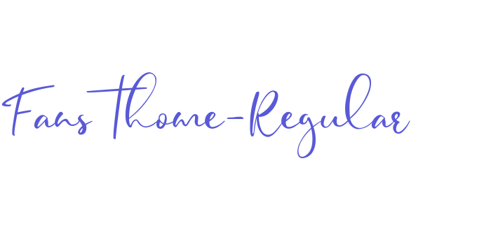 Fansthome-Regular Font Download