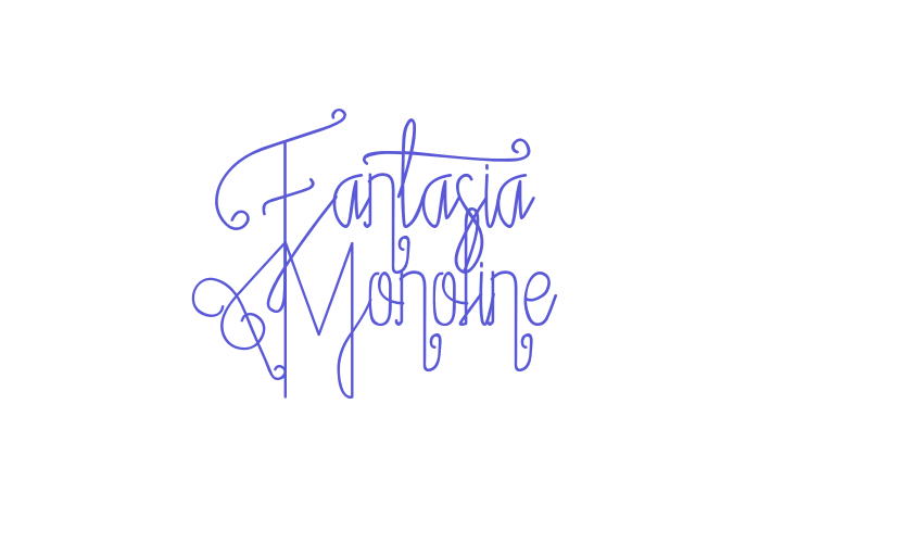 Fantasia Monoline Font