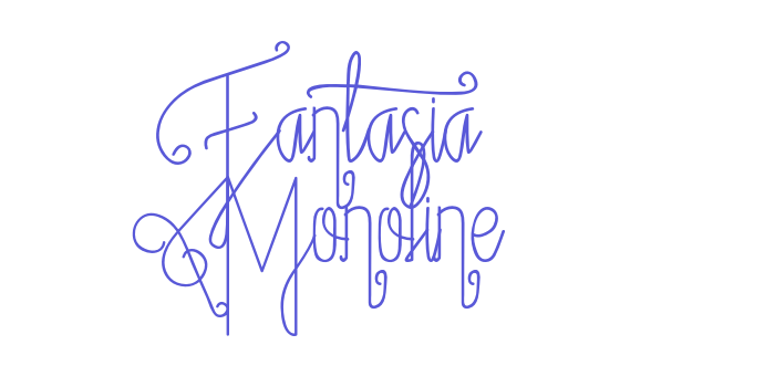 Fantasia Monoline Font