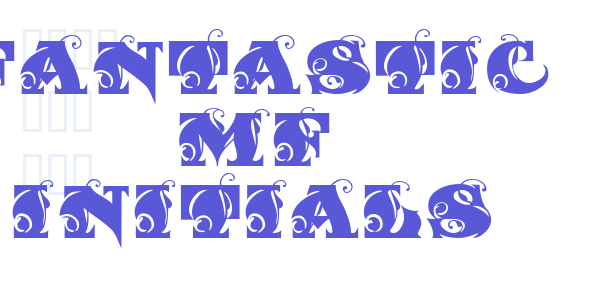 Fantastic MF Initials font free