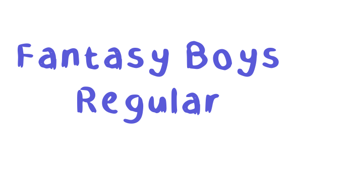 Fantasy Boys Regular Font