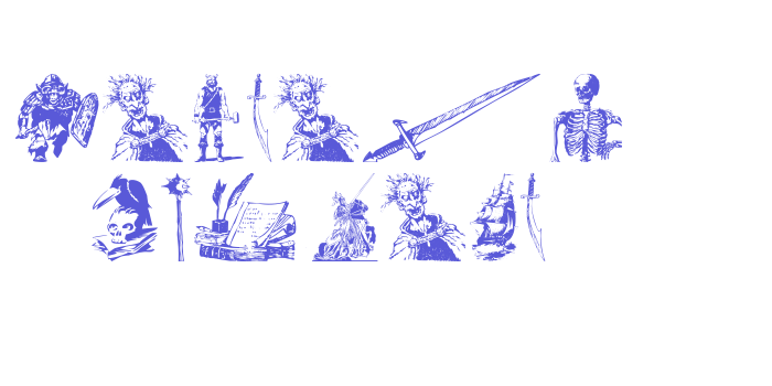 Fantasy Clipart Font