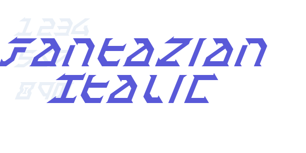 Fantazian Italic font free