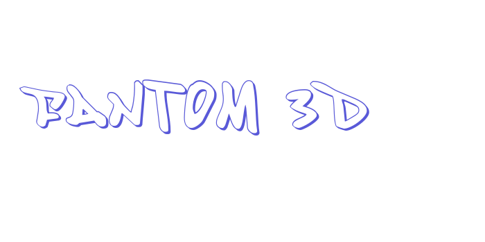 Fantom 3D Font