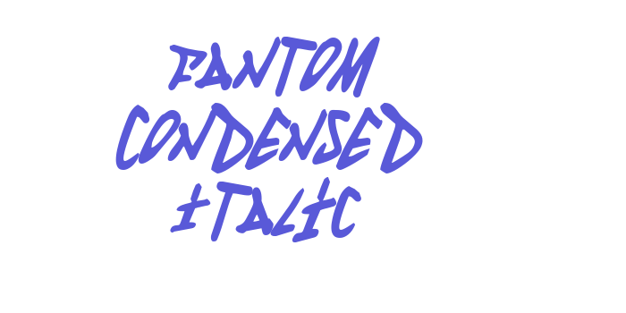 Fantom Condensed Italic Font Download