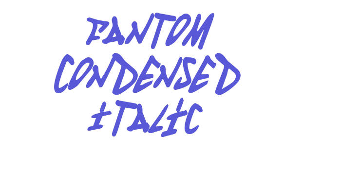 Fantom Condensed Italic Font