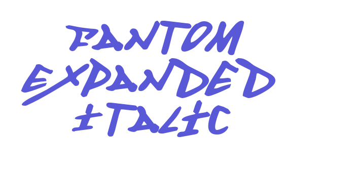 Fantom Expanded Italic Font Download