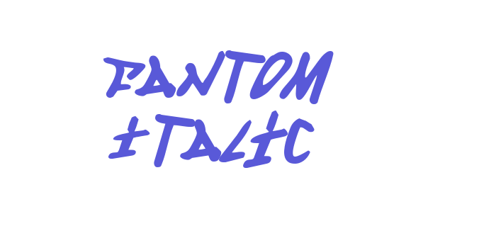 Fantom Italic Font