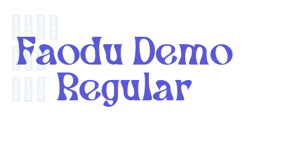 Faodu Demo Regular font