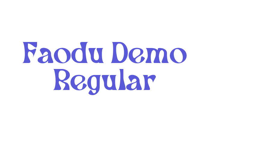 Faodu Demo Regular Font Download