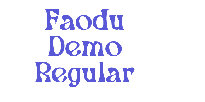 Faodu Demo Regular Font