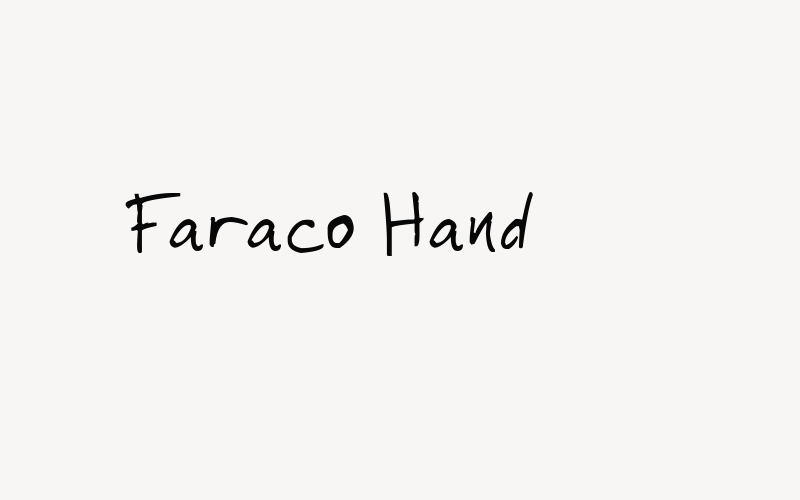 Faraco Hand Font