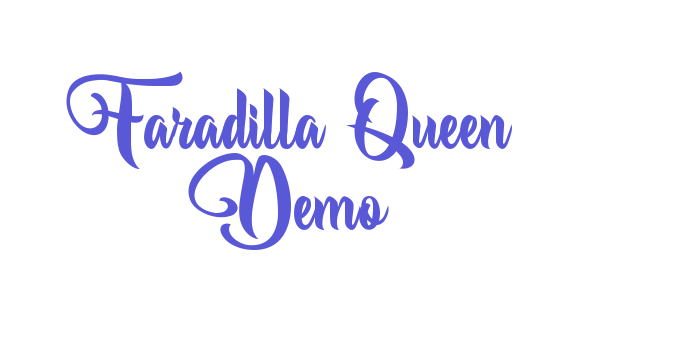 Faradilla Queen Demo Font Download