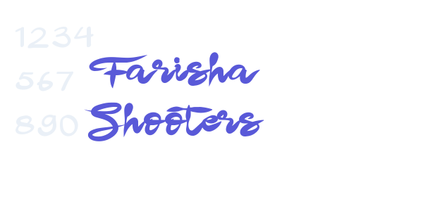 Farisha Shooters font