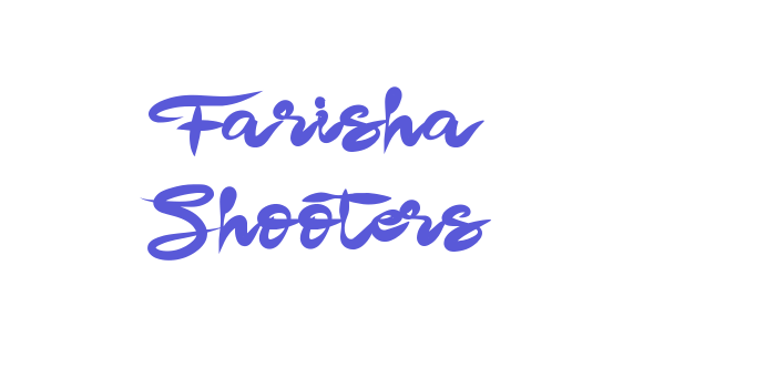 Farisha Shooters Font