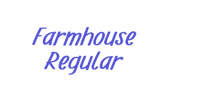 Farmhouse Regular Font Download