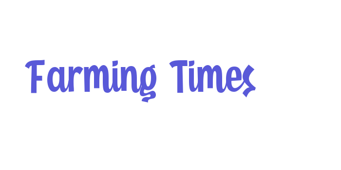 Farming Times Font Download