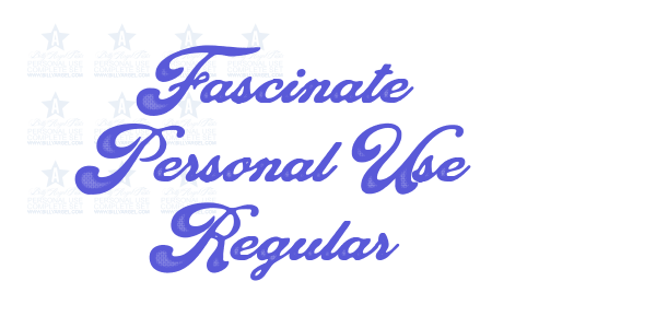 Fascinate Personal Use Regular font free