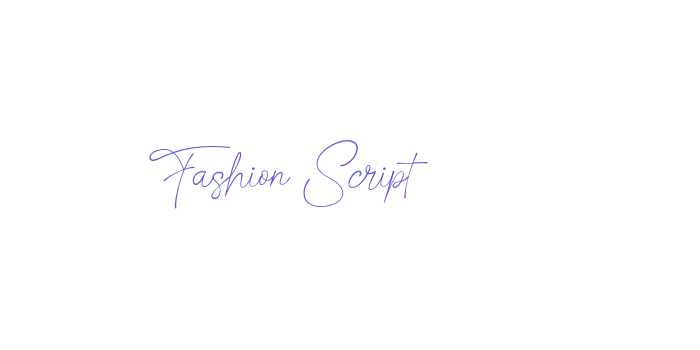 Fashion Script Font Download