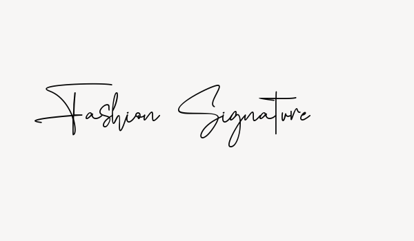 Fashion Signature Font