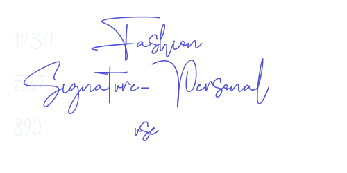 Fashion Signature-Personal use-font-download