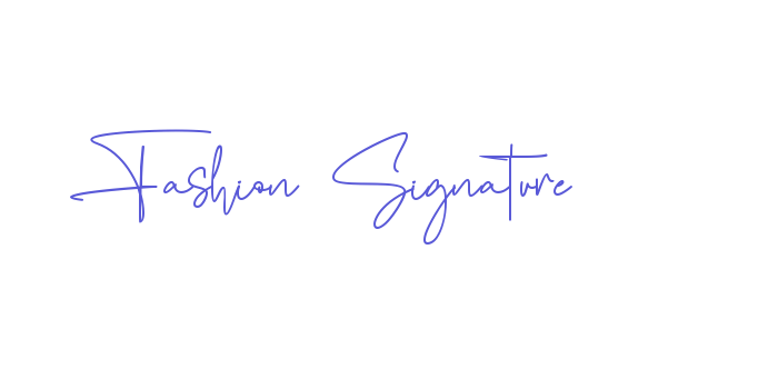 Fashion Signature Font Download