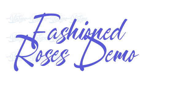 Fashioned Roses Demo font free