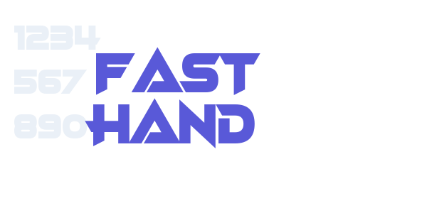 Fast Hand font free