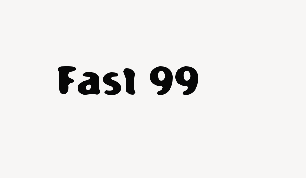 Fast 99 Font