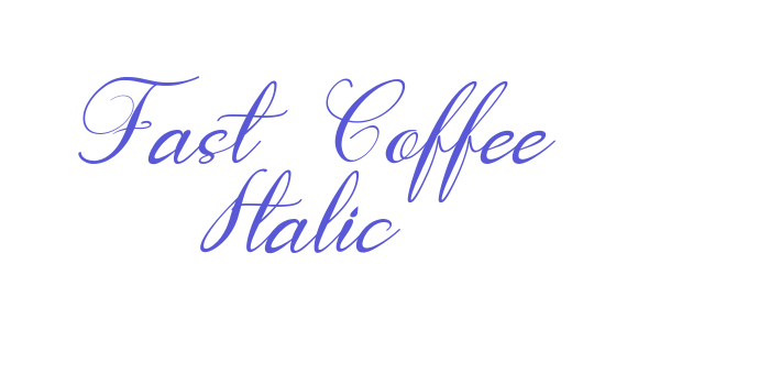 Fast Coffee Italic Font Download