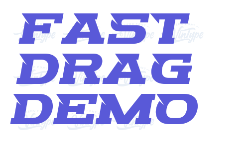 Fast Drag Demo Font Download