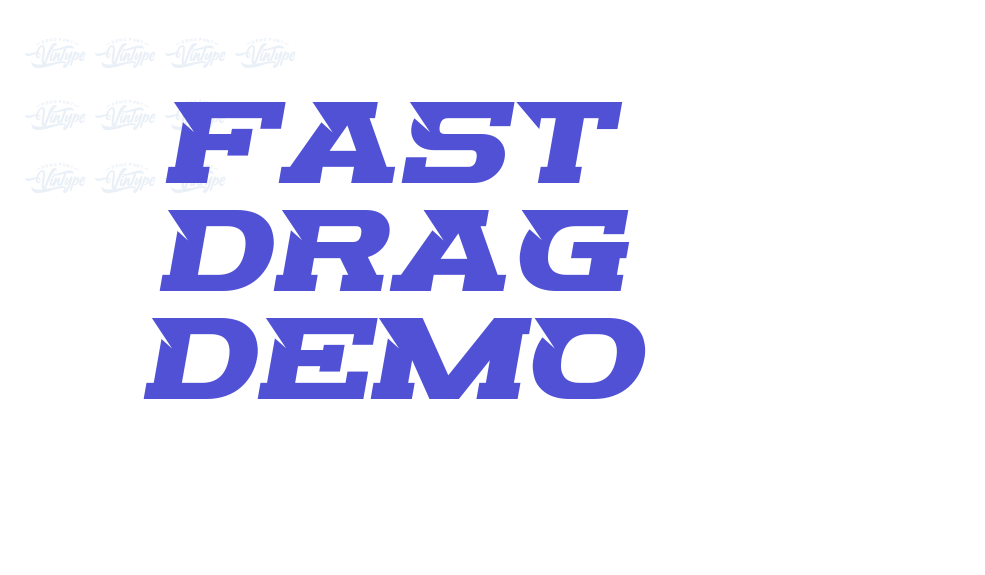 Fast Drag Demo-font-download