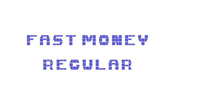 Fast Money Regular Font Download