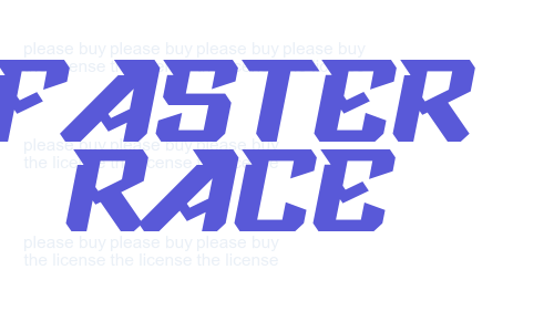 Faster Race Font Download