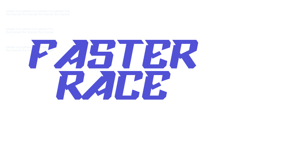 Faster Race-font-download