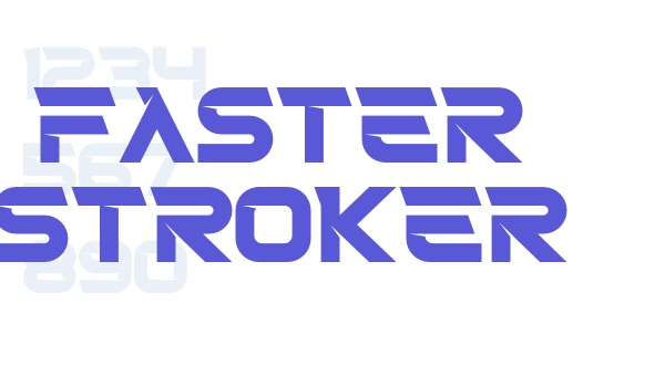 Faster Stroker Font