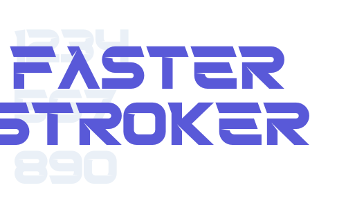 Faster Stroker Font Download