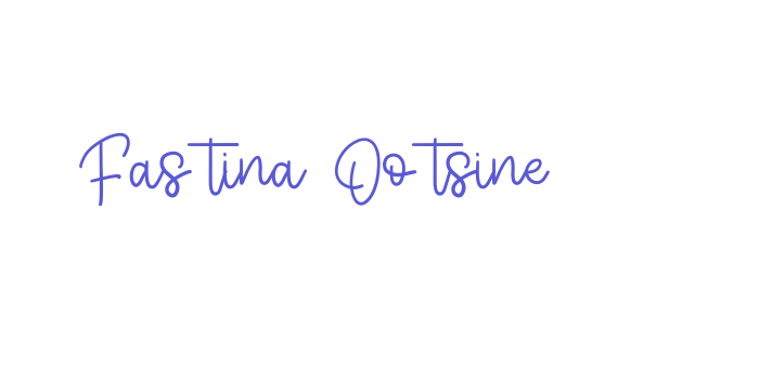 Fastina Ootsine Font Download