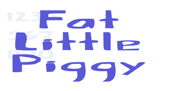 Fat Little Piggy font